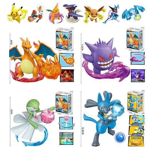 PokéImpact™ – Figures with Energy Effects & Rotating Base